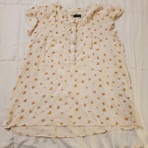 Flag & Anthem Women's Floral Henley-style Top in size XL